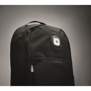 Mochila en RPET 600D con luz COB personalizada